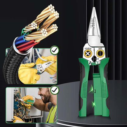 🔥Tijeras pelacables multifuncionales 8 en 1 con prueba eléctrica