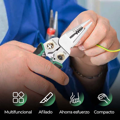 🔥Tijeras pelacables multifuncionales 8 en 1 con prueba eléctrica