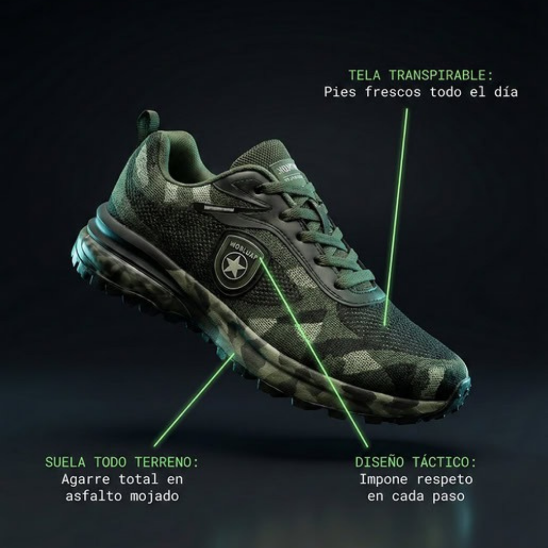 Army One – Tenis tácticos que combinan fuerza militar y comodidad total