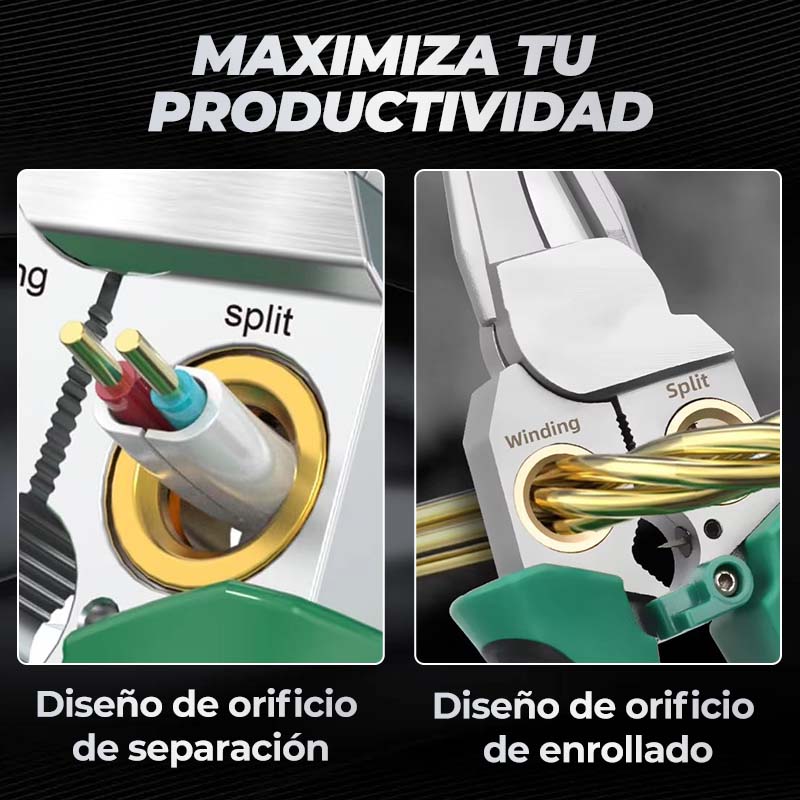 🔥Tijeras pelacables multifuncionales 8 en 1 con prueba eléctrica