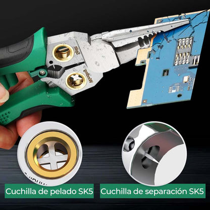 🔥Tijeras pelacables multifuncionales 8 en 1 con prueba eléctrica