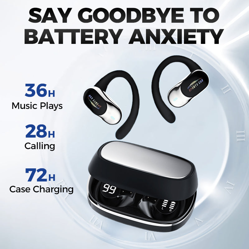 Auriculares abiertos resistentes al agua con cancelación de ruido