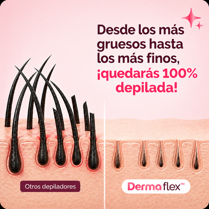 Depilador 4 en 1 DermaFlex – Elimina el vello fácil y sin dolor
