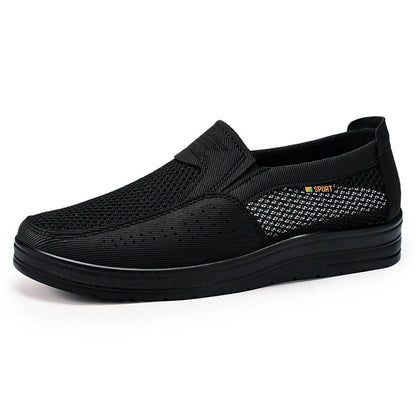 Colores sólidos con zapatos transpirables para hombres