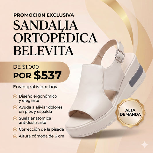 Sandalia Ortopédica Anatomica Belevita - Elegancia y Comodidad