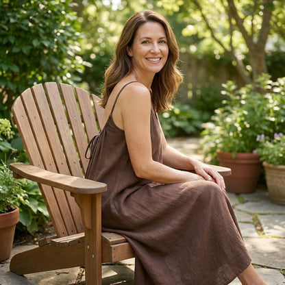 Vestido Luna Backless Largo Sin Espalda con Tirantes Ajustables