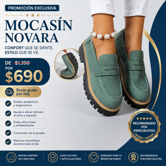 Mocasines Ortopédicos Novara - Elegancia y Comodidad