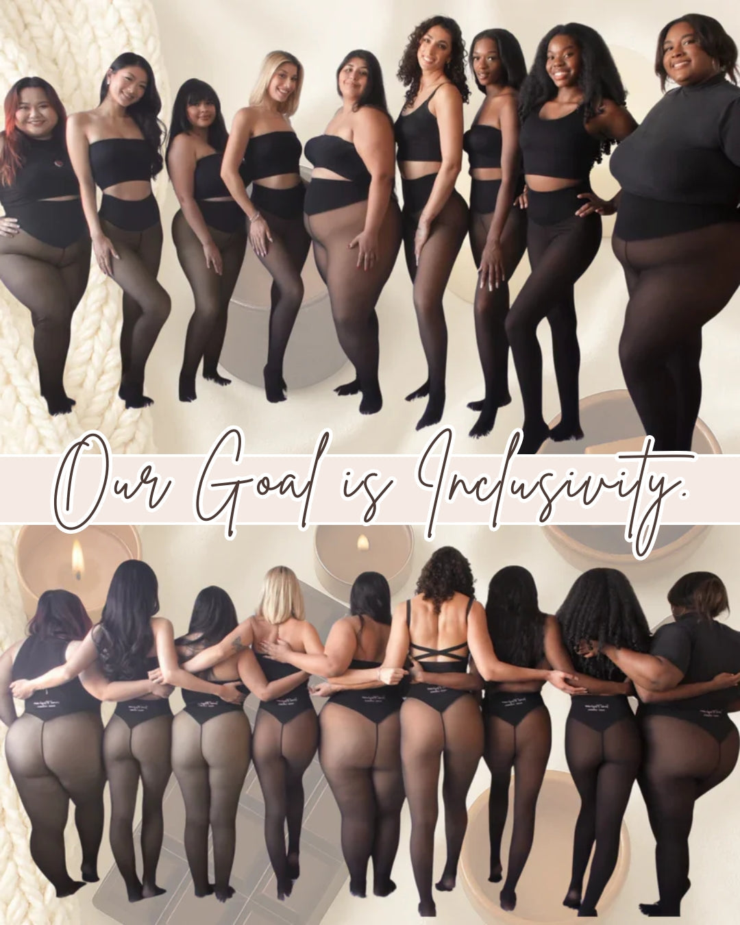 Leggings Transparentes Térmicos con Forro Polar y Control de Abdomen