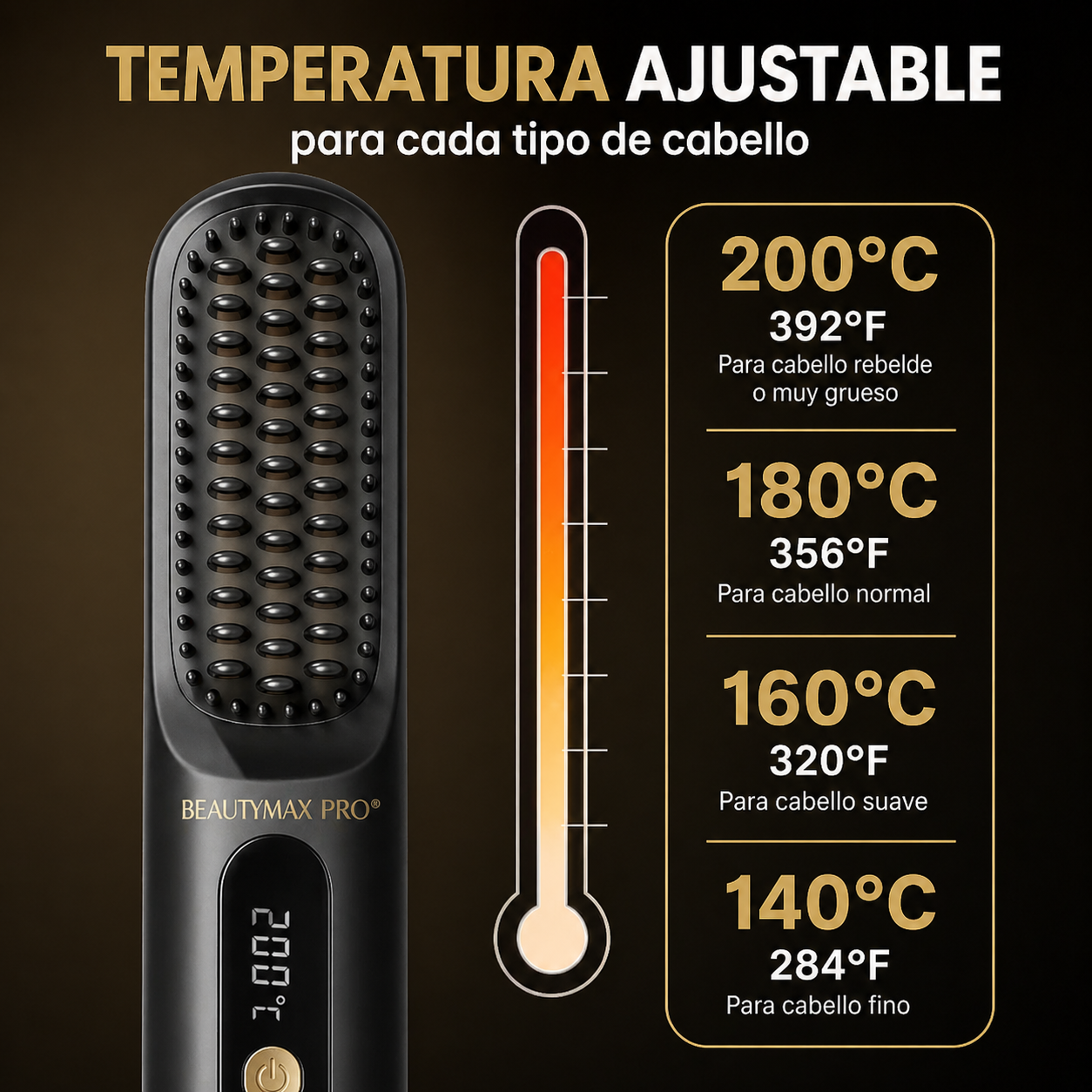 Cepillo Alisador Portátil BeautyMax – Resultados de salón en casa