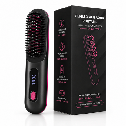 Cepillo Alisador Portátil BeautyMax – Resultados de salón en casa