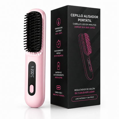 Cepillo Alisador Portátil BeautyMax – Resultados de salón en casa