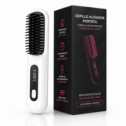 Cepillo Alisador Portátil BeautyMax – Resultados de salón en casa