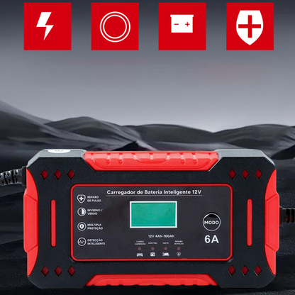 Cargador de Batería para Auto Inteligente y Portátil